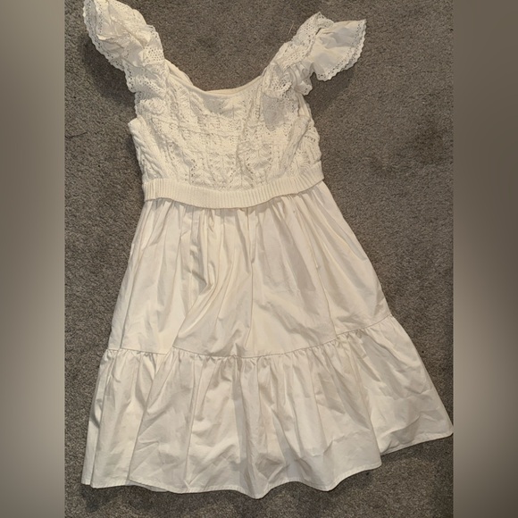 En Saison White Lace Casual Kids Dress - Picture 1 of 2